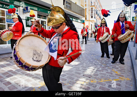 Judios (colinegros juifs à queue noire). Semaine sainte procession.Baena. La province de Córdoba. Espagne Banque D'Images