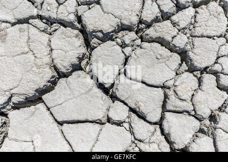 Sur le sol de crack saison sèche, Global Worming effet. Banque D'Images