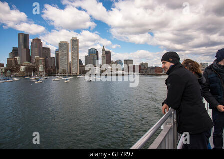 Le port de Boston Whale Watching Adventures Banque D'Images