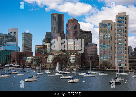 Le port de Boston Whale Watching Adventures Banque D'Images