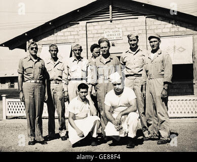 Photographie vintage, Camp Huckstep, l'Égypte, la seconde guerre mondiale, 1944 Banque D'Images