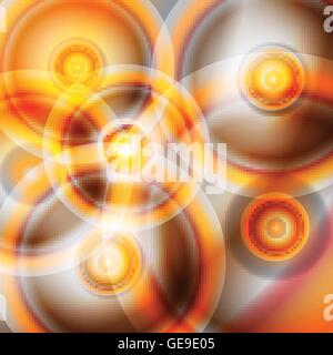Marron, orange, rouge modèle vecteur fond cercle abstrait Illustration de Vecteur