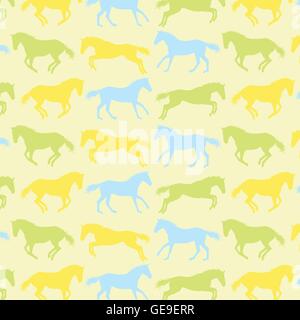 Vecteur fond papier peint Motif chevaux concept illustration Illustration de Vecteur