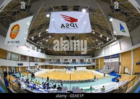 Centre sportif général Adachi, Tokyo, Japon. 24 juillet, 2016. Vue générale, le 24 juillet 2016 - Japon 2016 : Goalball Goalball Championnats Para à Adachi General Sports Center, Tokyo, Japon. © AFLO SPORT/Alamy Live News Banque D'Images