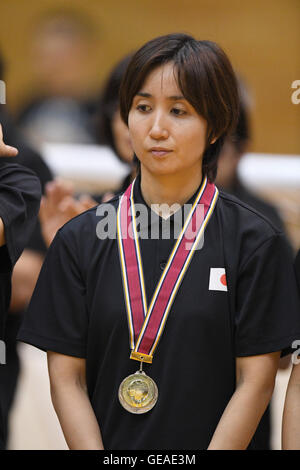 Centre sportif général Adachi, Tokyo, Japon. 24 juillet, 2016. Akiko Adachi (JPN), le 24 juillet 2016 - Japon 2016 : Goalball Goalball Championnats Para Women's Award cérémonie au Centre sportif général Adachi, Tokyo, Japon. © AFLO SPORT/Alamy Live News Banque D'Images