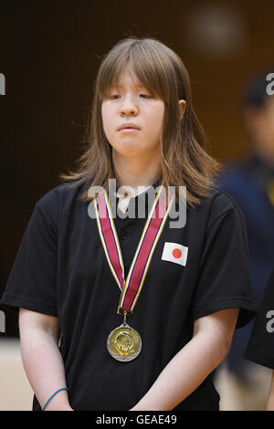 Centre sportif général Adachi, Tokyo, Japon. 24 juillet, 2016. Kakehata Eiko (JPN), le 24 juillet 2016 - Japon 2016 : Goalball Goalball Championnats Para Women's Award cérémonie au Centre sportif général Adachi, Tokyo, Japon. © AFLO SPORT/Alamy Live News Banque D'Images