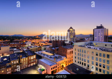Roanoke, Virginia, USA downtown skyline. Banque D'Images