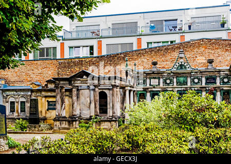 Berlin Weissensee, le cimetière juif ; Jüdischer Friedhof der, fait en Europa Banque D'Images