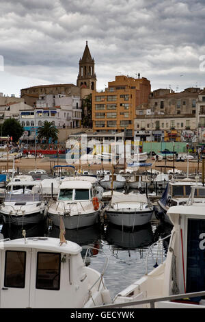 Palamós. port. Costa Brava. Province de Gérone. La Catalogne. Espagne Banque D'Images