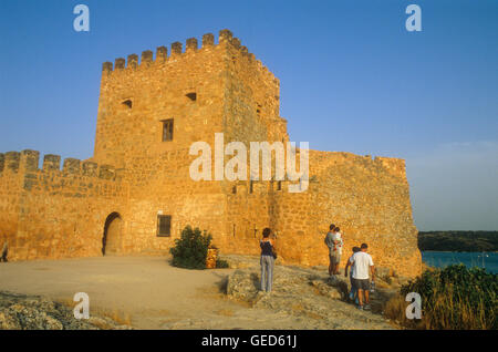 Château de Peñarroya (Xiième siècle),12 kilomètres de Argamasilla de Alba,Ciudad Real province, Castille la Manche, la route de D Banque D'Images