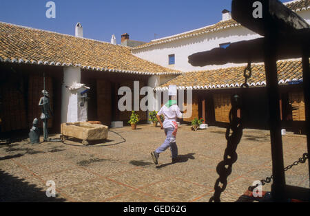 Venta del Quijote,célèbre restaurant typique,Puerto LÃ¡pice, province de Ciudad Real, Castille la Manche, la route de Don Quichotte Banque D'Images