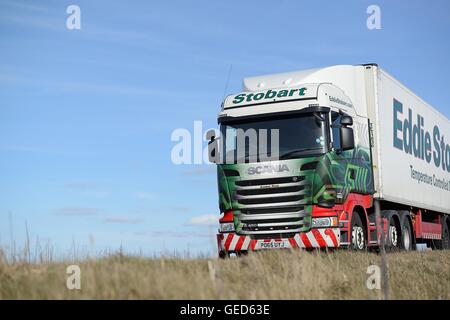 Eddie Stobart sur un camion articulé628 Woodhead Pass Banque D'Images