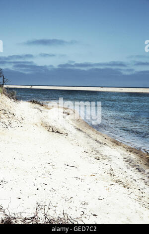 Plage sur l'île de Chappaquiddick dans le Massachusetts. Banque D'Images