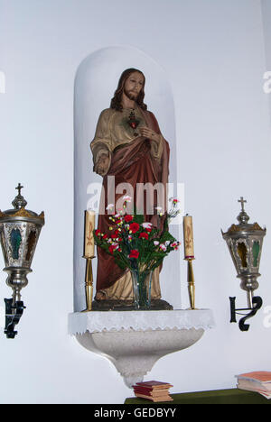 Statue religieuse, Jésus, dans l'église de St Jean le Baptiste, Ca Corniani près de Caorle, Veneto Banque D'Images