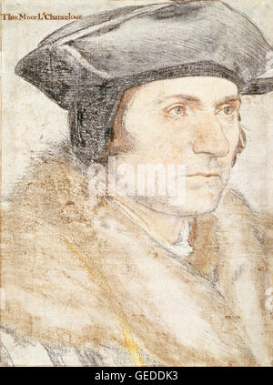 Hans Holbein le Jeune - Sir Thomas More (1478 -1535) Banque D'Images