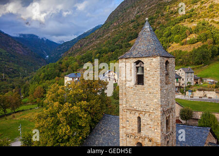 Sant Joan church.Eglise romane.Boí.Boí.Lleida province. La Catalogne. Espagne Banque D'Images