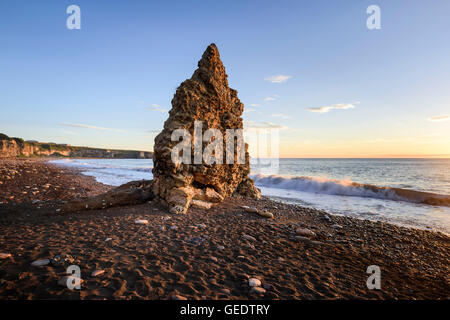 Plage de souffle sur le Littoral du patrimoine du comté de Durham Banque D'Images