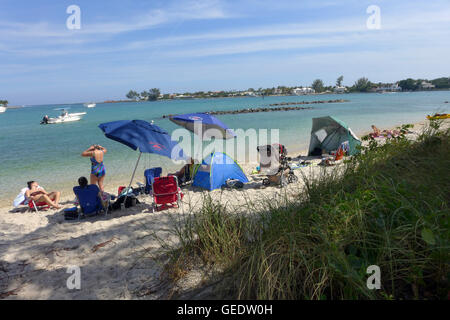 Peanut Island dans le comté de Palm Beach en Floride du Sud est une île artificielle park et gâter site. Banque D'Images