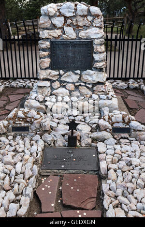 La tombe de Buffalo Bill à Lookout Mountain, Golden, Colorado, USA Banque D'Images