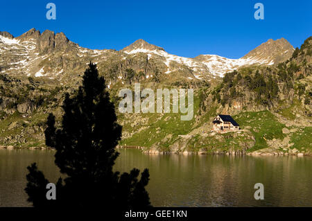 Major de Colomèrs Colomèrs lac,cirque,Aran, Aigüestortes et Estany de Sant Maurici National Park,Pyrénées, Lleida provi Banque D'Images