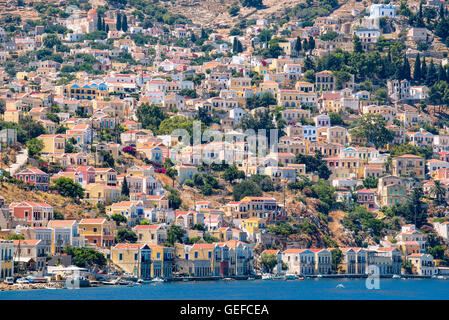 Port de Symi. Grèce Banque D'Images