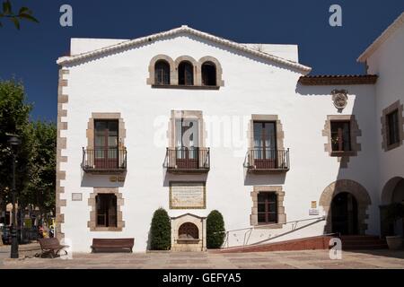 Costa del Maresme, Arenys de Mar, Ajuntament, Comarca del Maresme Banque D'Images