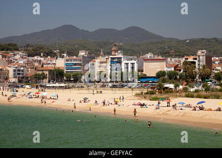 Costa del Maresme, Arenys de Mar, Comarca del Maresme Banque D'Images