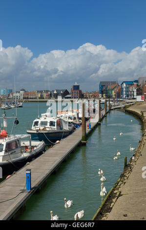 Littlehampton Harbour sur la rivière Arun. West Sussex. L'Angleterre. UK Banque D'Images