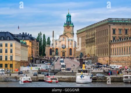 Cathédrale et Palais Royal Stockholm Suède Banque D'Images