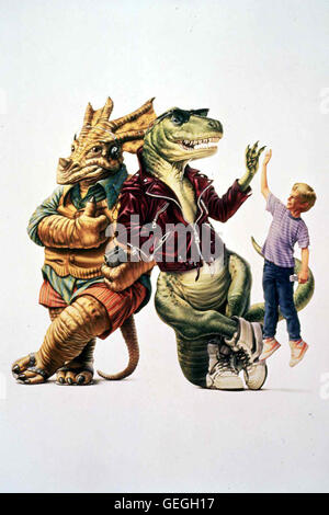 Voir *** *** 1992 légende locale, Adventures in Dinosaur City, Hilfe, Dinosaurier ! Banque D'Images