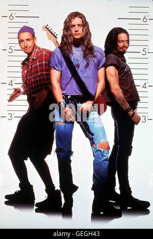 Adam Sandler, Brenan Fraser, Steve Buscemi Pip (Adam Sandler), Chazz (Brenan Fraser) et Rex (Steve Buscemi) sind ein noch erfolgloses Heavy Metal Trio. *** *** Légende locale, 1994 pont aériennes, pont aériennes Banque D'Images
