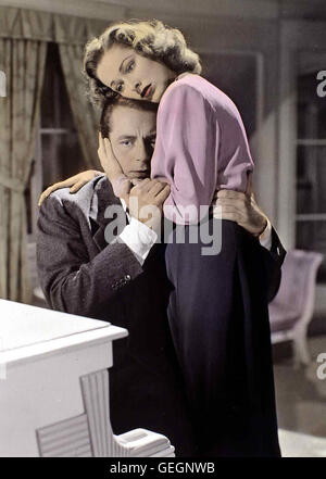 Henry (Paul Henreid) Bergner, Ann Bergner (Eleanor Parker) *** légende locale *** 1944, entre deux mondes, Zwischen Zwei Welten Banque D'Images