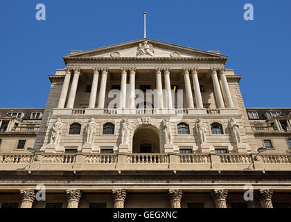 La Banque d'Angleterre, Threadneedle Street, Londres, Angleterre, Royaume-Uni. Banque D'Images