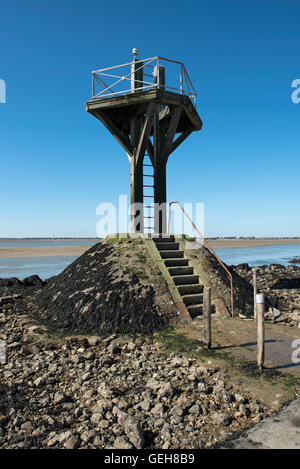 Passage du Gois causeway du continent à l'Ile de Noirmoutier, Vendée, France Banque D'Images