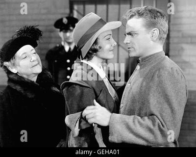 Jane Bryan (m), James Cagney Joyce (Jane Bryan), Frank Ross (James Cagney) *** légende locale *** 1939, chaque aube je meurs, Todesangst bei jeder Daemmerung Banque D'Images