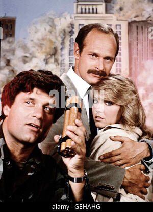 Terence Knox, Gerald McRaney, Heather Locklear Ein Freier moechte zurueckgewiesener Angebeteten auf die Aufmerksamkeit senneur lenken indem er sich, die ganze dans Haeuserblocks sprengt Luft. *** *** Légende locale 1984, City Killer, City-Killer - Eine Stadt Banque D'Images