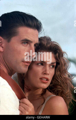 William Baldwin, Cindy Crawford, nach dem Ersten Mordanschlag auf Kate McQueen (Cindy Crawford) wird ihr Detective Max Kirkpatrick (William Baldwin) als Beschuetzer zugeteilt. *** *** 1995 légende locale, un jeu équitable, un jeu équitable Banque D'Images