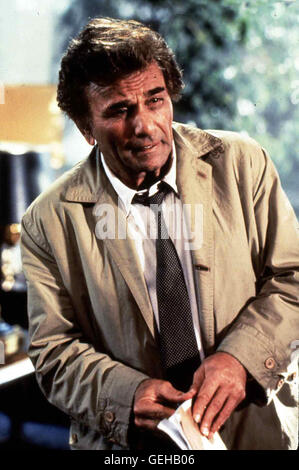 Peter Falk Le lieutenant Columbo (Peter Falk) untersucht den mord une einem beruehmten Magier der waehrend der, Vorfuehrung getoetet wurde von Astuces. *** *** 1989 légende locale, Columbo va à la guillotine, Columbo - Trucs et astuces Toedliche Banque D'Images