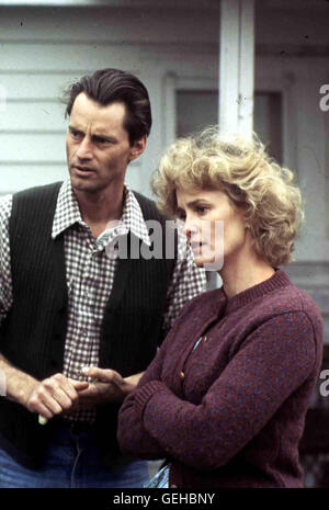 Sam Shepard, Jessica Lange *** *** 1984 légende locale, pays, pays Banque D'Images