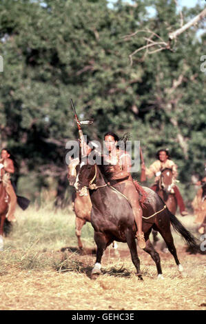 Crazy Horse (Michael Greyeyes,m) *** légende locale *** 1996, Crazy Horse, Crazy Horse - Der Stolze Krieger Banque D'Images