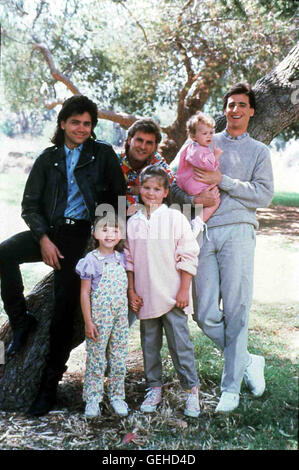 John Stamos, Dave Coulier, Bob Saget *** *** légende locale 1987, Full House (année 1), Full House Banque D'Images