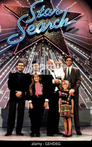 Dave Coulier, John Stamos, Ed McMahon, Mary Kate et Ashley Olsen, Bob Saget *** *** légende locale 1989, Full : Star Search, Full : Star Search Banque D'Images
