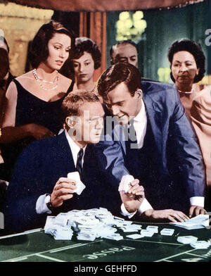 Jim Hutton (R), Steve McQueen *** *** légende locale, 1961, la machine de miel, Die Heiratsmaschine Banque D'Images