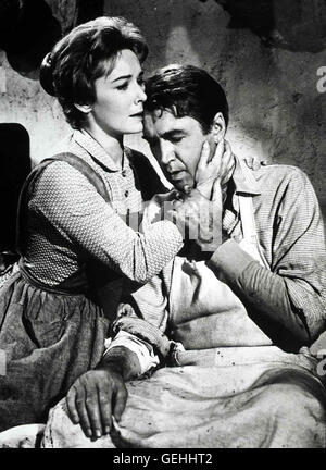 Vera Mills, James Stewart Ransom Stoddard (James Stewart) findet Trost bei der Koechin Hallie (Vera Miles). *** *** Légende locale 1961, l'homme qui a tiré sur la liberté, la cantonnière, Der Mann, Der Liberty Valance Erschoss Banque D'Images