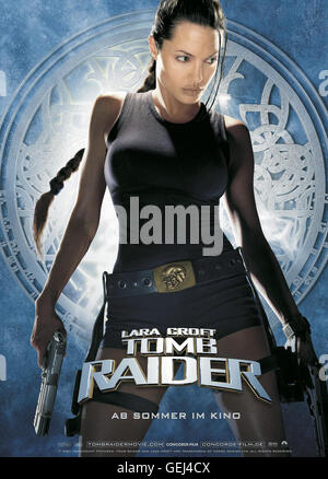 Lara Croft (Angelina Jolie) *** légende locale *** 2001, Lara Croft : Tomb Raider, Lara Croft : Tomb Raider Banque D'Images