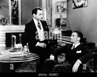 Rico (Edward G. Robinson), Joe Massara (Douglas Fairbanks Jr.) *** légende locale *** 1930, Little Ceasar, Der Kleine Caesar Banque D'Images