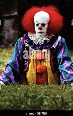 Tim Curry ES, das Boese dans der Gestalt des clowns Pennywise (Tim Curry), terroriziert eine Kleinstadt. *** *** Légende locale 1990, 1990er, années 90, Film, Horrorfilm, Stephen King's 'c', clown, Stephen King's 'Es' (1 +2) Banque D'Images