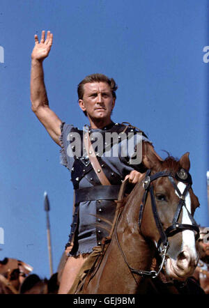 Kirk Douglas immer mehr sich schliessen Maenner Sklave Spartacus (Kirk Douglas) un kaempfen und fuer ihre Freiheit. *** *** Légende locale 1960, années 1960, années 1960, er, Film Historienfilm, Spartacus, Spartakus Banque D'Images