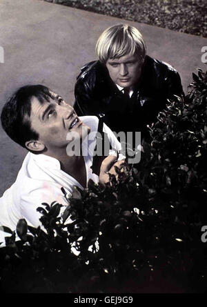 Robert Vaughn, David McCallum die beiden U.N.C.L.E.-Agenten Napoléon Solo (Robert Vaughn) und Illya Kuryakin (David McCallum) sind wieder auf. Verbrecherjagd *** *** 1966 légende locale, espion du chapeau vert, l', Der Mann Im Gruenen Hut Banque D'Images