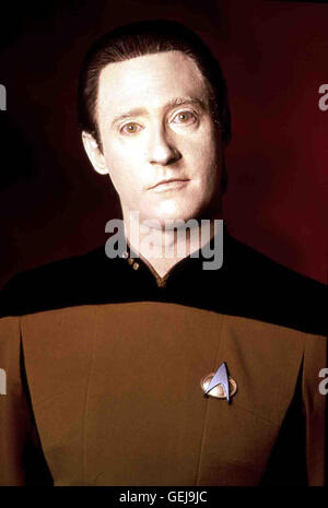 Lieutenant-commander Data (Brent Spiner) *** légende locale *** 1987, années 1980, années 1980, er Fernsehen, Serie, Sience Fiction, Star Trek : The Next Generation, série US, Raumschiff Enterprise - Das Jahrhundert Naechste Banque D'Images